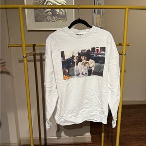 ASOS White Sweatshirt with Iconic Graphic